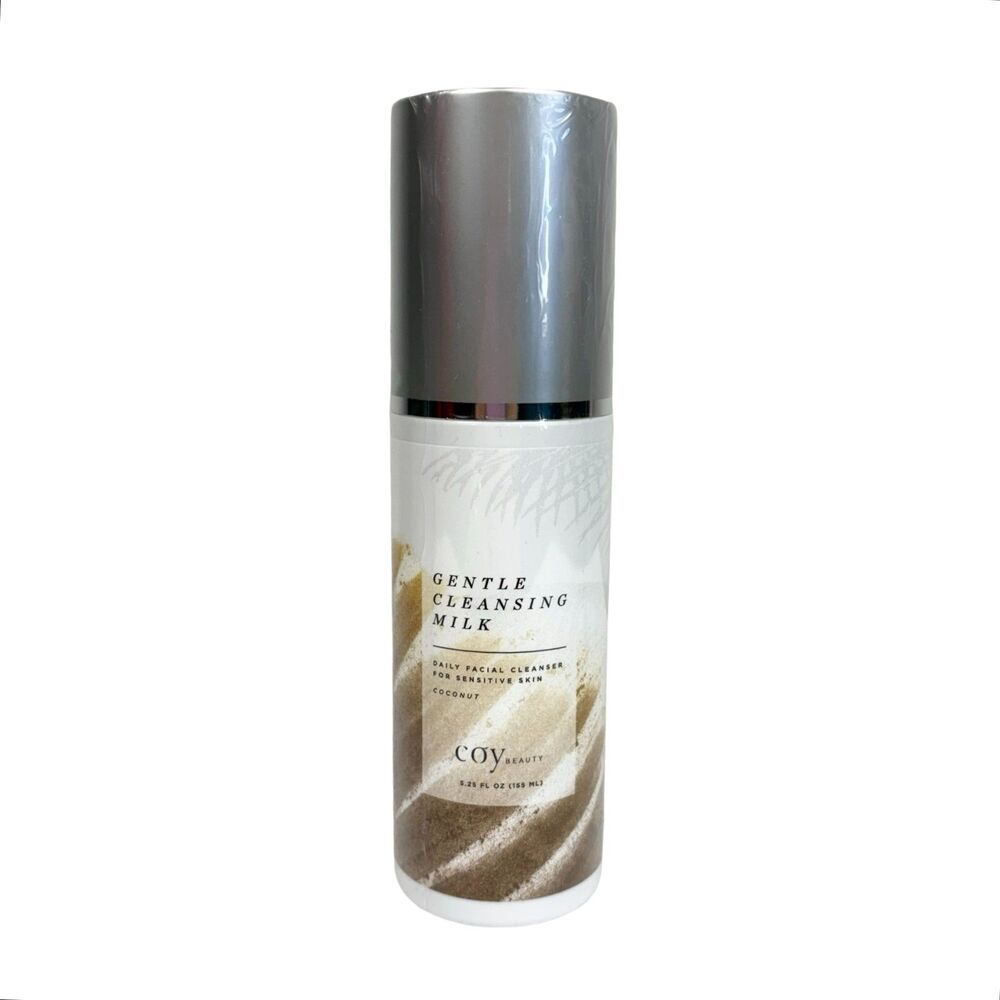 Coy Beauty Gentle Cleansing Milk Facial Cleanser | Coconut 5.25oz | NEW/Sealed